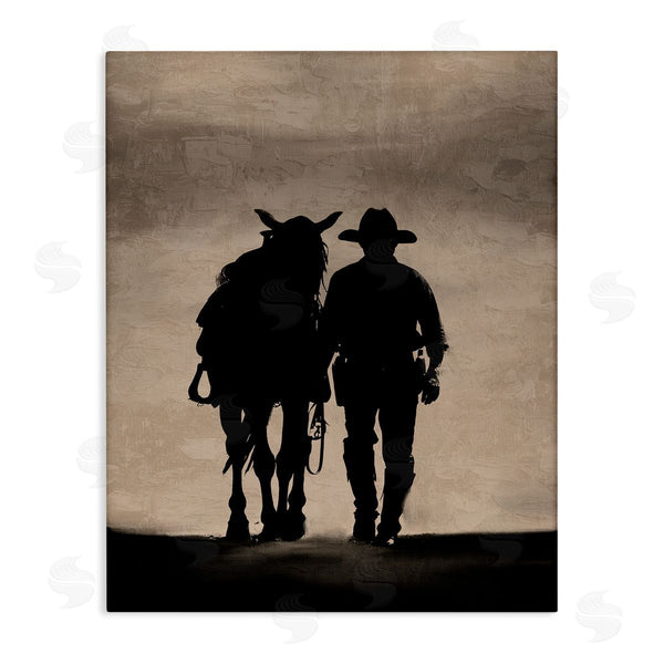 stupell industries Kim Allen | Best Friends Horse & Cowboy Wall Art