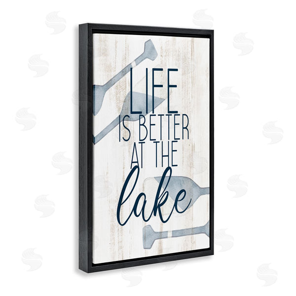 Stupell Industries Kim Allen | Better At Lake With Oars Wall Art