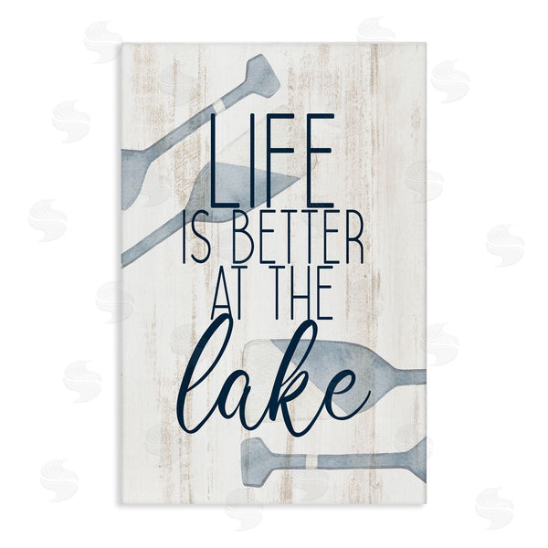 stupell industries Kim Allen | Better at Lake with Oars Wall Art
