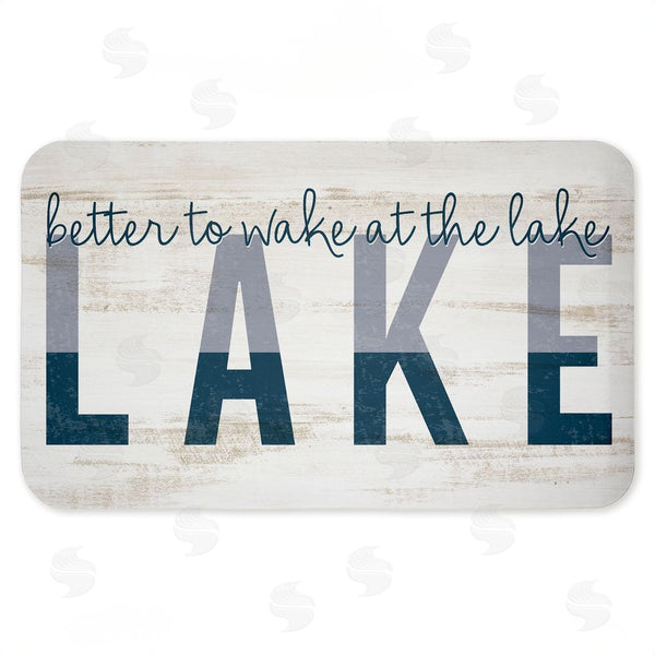 stupell industries Kim Allen | Better To Wake At Lake Anti-Fatigue Mat