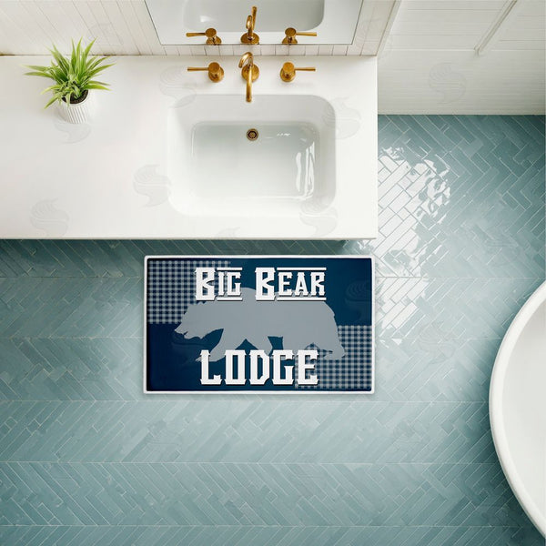 Stupell Industries Kim Allen | Big Bear Lodge Plush Bath Mat