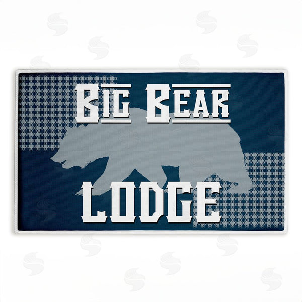 stupell industries Kim Allen | Big Bear Lodge Plush Bath Mat