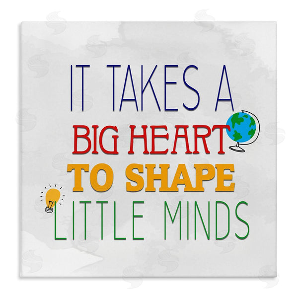 stupell industries Kim Allen | Big Heart To Shape Little Minds Phrase Wall Art