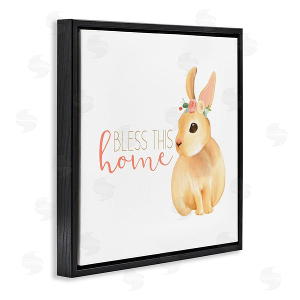 Stupell Industries Kim Allen | Bless This Home Bunny Wall Art