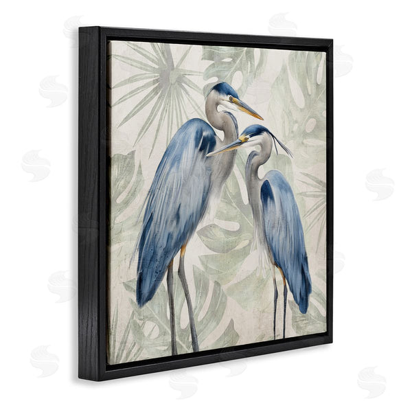 Stupell Industries Kim Allen | Blue Heron Palm Leaves