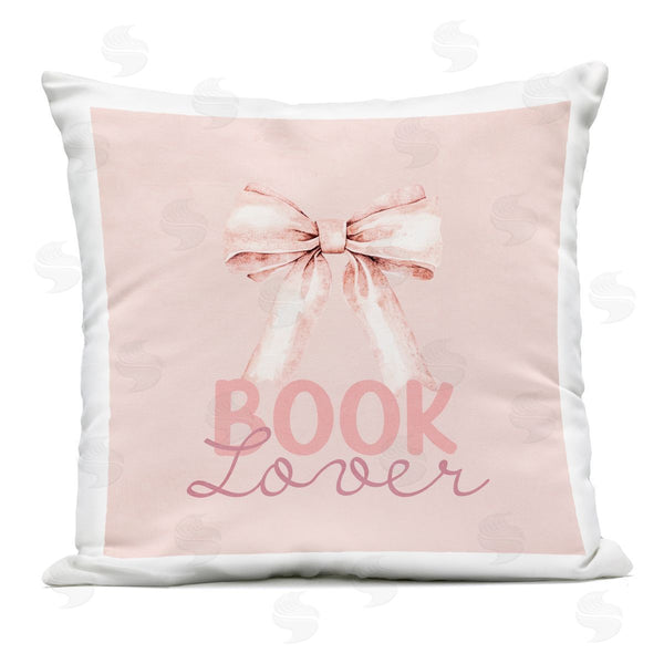 Stupell Industries Kim Allen | Blush Pink Book Lover Printed Throw Pillow