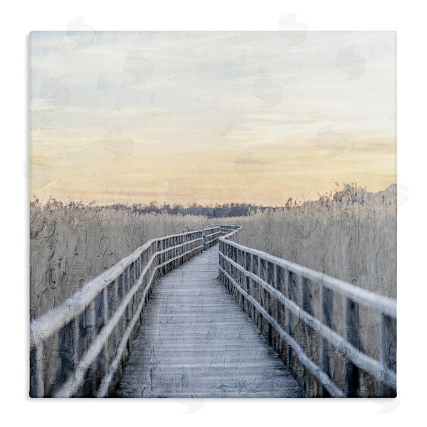 stupell industries Kim Allen | Boardwalk Reeds Rural Path Wall Art