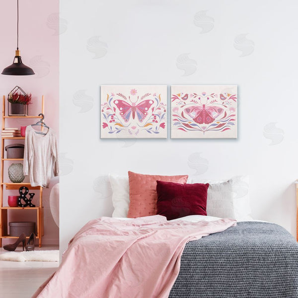 Stupell Industries Kim Allen | Boho Folk Butterflies Wall Art