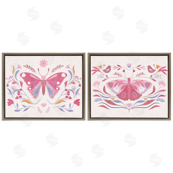 Stupell Industries Kim Allen | Boho Folk Butterflies Wall Art