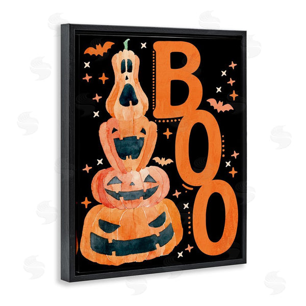 Stupell Industries Kim Allen | Boo With Whimsical Jack-o-Lanterns Wall Art