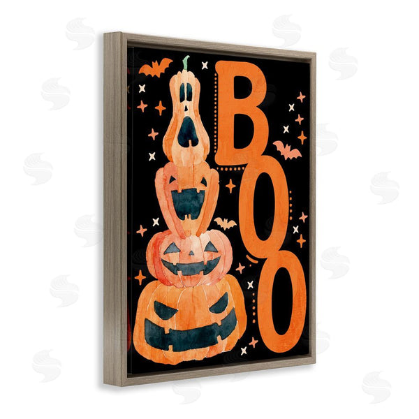 Stupell Industries Kim Allen | Boo With Whimsical Jack-o-Lanterns Wall Art