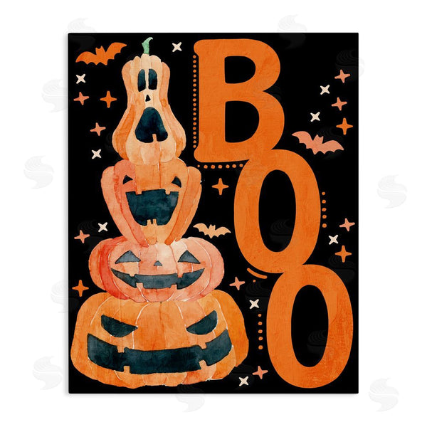 stupell industries Kim Allen | Boo with Whimsical Jack-o-Lanterns Wall Art