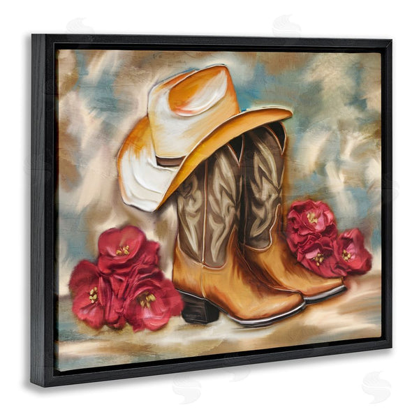 Stupell Industries Kim Allen | Boots & Floral Bunches Wall Art