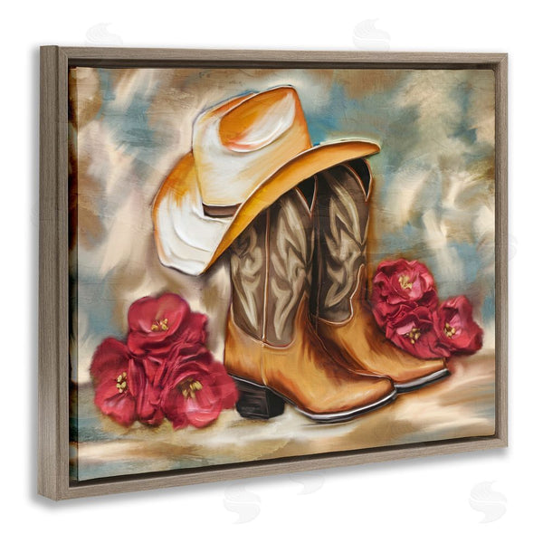 Stupell Industries Kim Allen | Boots & Floral Bunches Wall Art