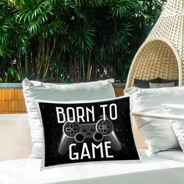 Stupell Industries Kim Allen | Born To Game Retro Throw Pillow