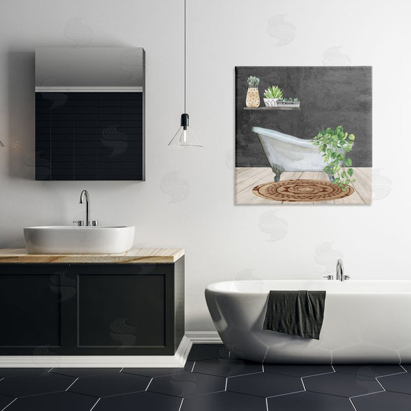 Stupell Industries Kim Allen | Botanical Bathtub Scene Wall Art