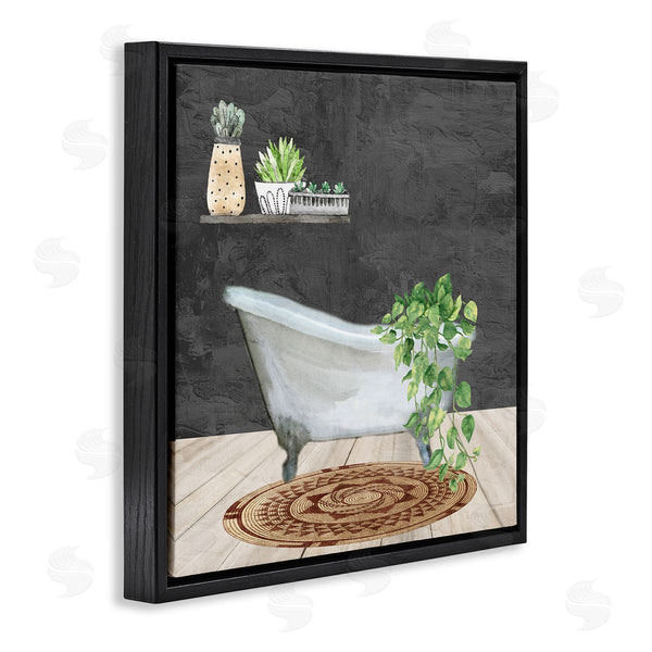 Stupell Industries Kim Allen | Botanical Bathtub Scene Wall Art