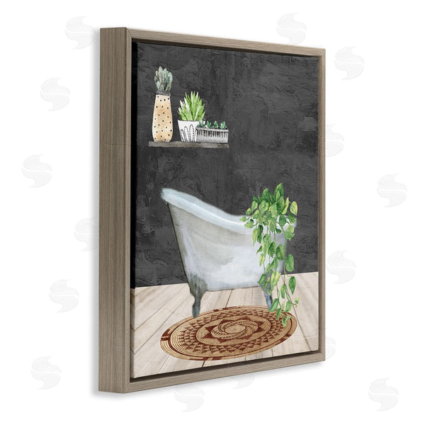 Stupell Industries Kim Allen | Botanical Bathtub Scene Wall Art
