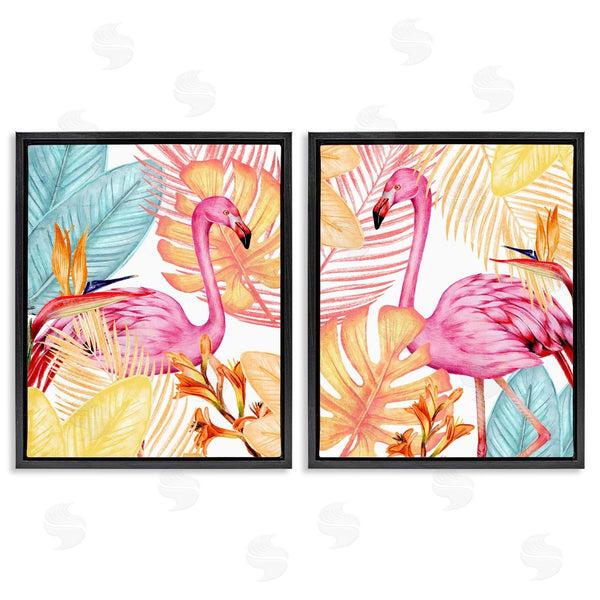 Stupell Industries Kim Allen | Bright Tropics & Flamingos