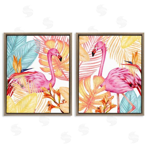 Stupell Industries Kim Allen | Bright Tropics & Flamingos