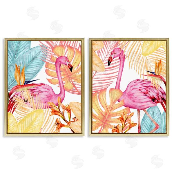 Stupell Industries Kim Allen | Bright Tropics & Flamingos