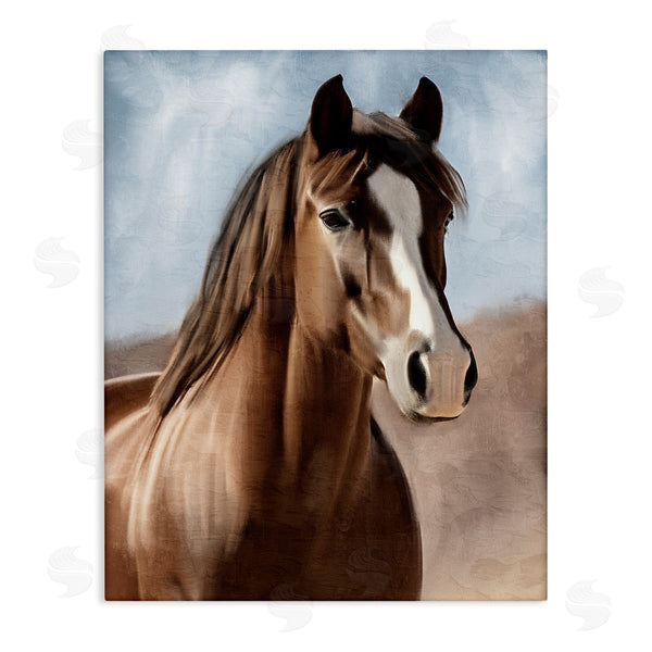 stupell industries Kim Allen | Brown Horse Closeup Wall Art