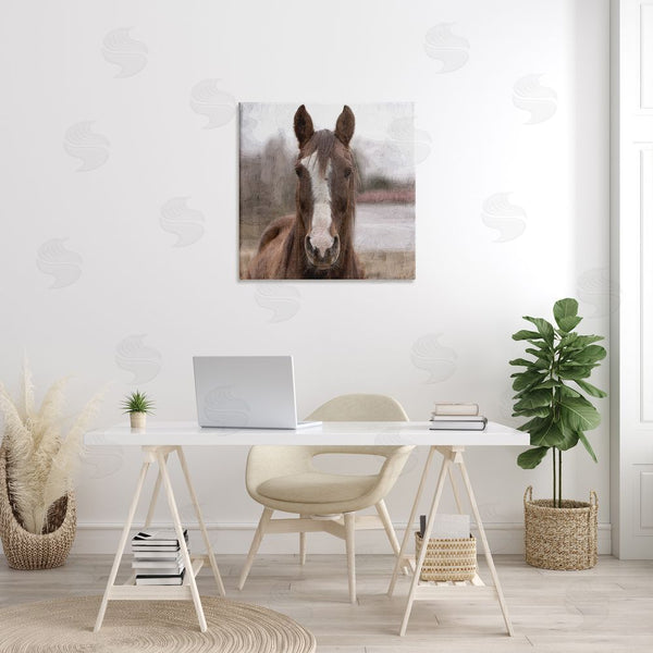 Stupell Industries Kim Allen | Brown Horse Portrait Wall Art