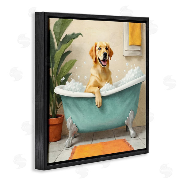 Stupell Industries Kim Allen | Bubble Bath Labrador Dog