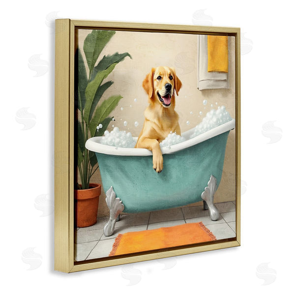 Stupell Industries Kim Allen | Bubble Bath Labrador Dog