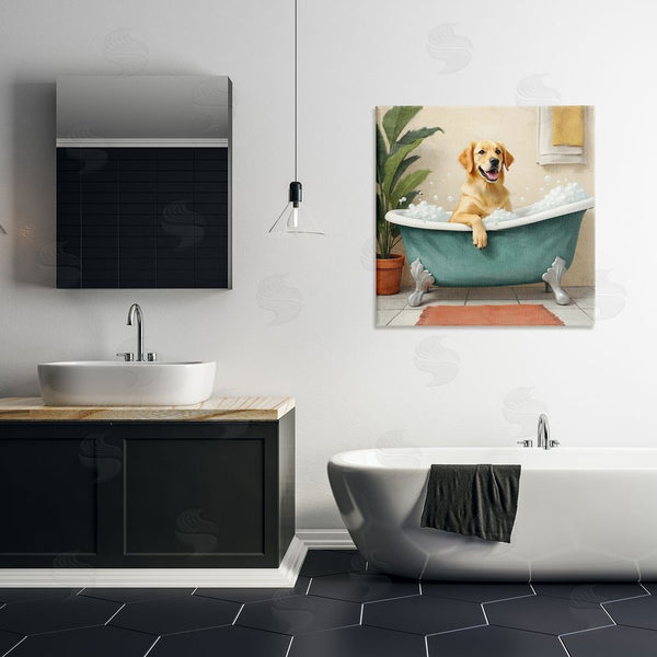 Stupell Industries Kim Allen | Bubble Bath Labrador Dog Wall Art