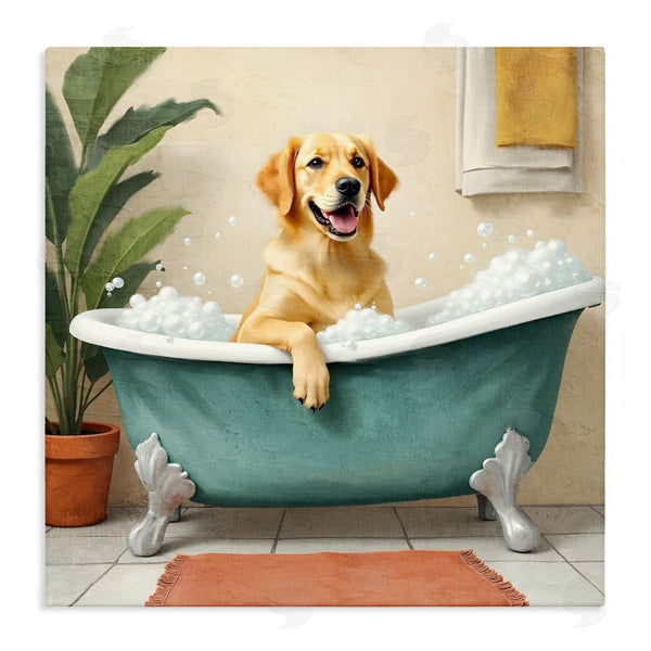 stupell industries Kim Allen | Bubble Bath Labrador Dog Wall Art