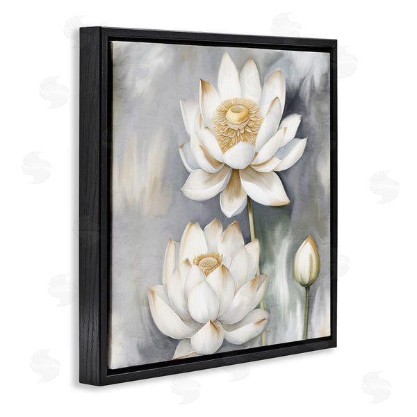 Stupell Industries Kim Allen | Budding White Lotus Wall Art