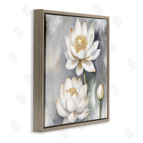 Stupell Industries Kim Allen | Budding White Lotus Wall Art