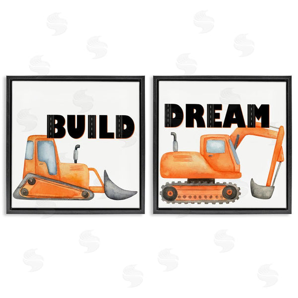 Stupell Industries Kim Allen | Build & Dream Construction Vehicles Wall Art