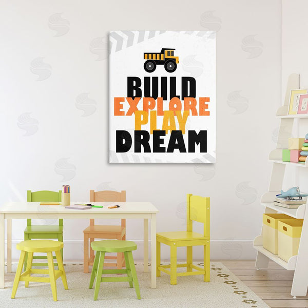 Stupell Industries Kim Allen | Build Explore Play Dream Wall Art