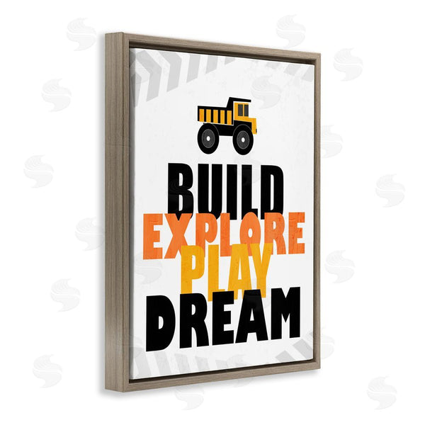 Stupell Industries Kim Allen | Build Explore Play Dream Wall Art