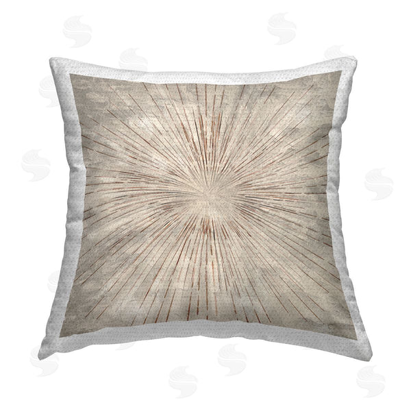 Stupell Industries Kim Allen | Burst Of Browns Abstract Printed Throw Pillow