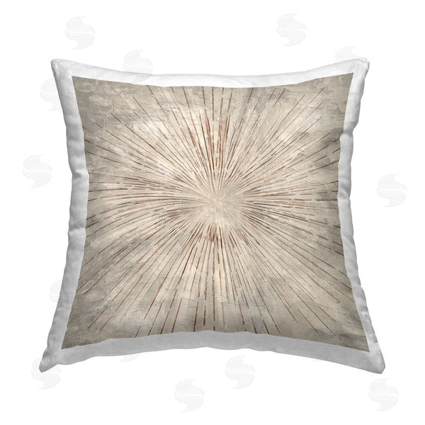 stupell industries Kim Allen | Burst of Browns Abstract Printed Throw Pillow