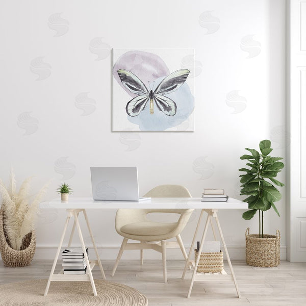 Stupell Industries Kim Allen | Butterfly With Pastel Shapes Wall Art