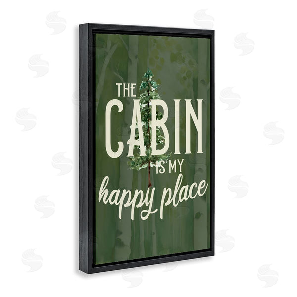 Stupell Industries Kim Allen | Cabin Is Happy Places Green