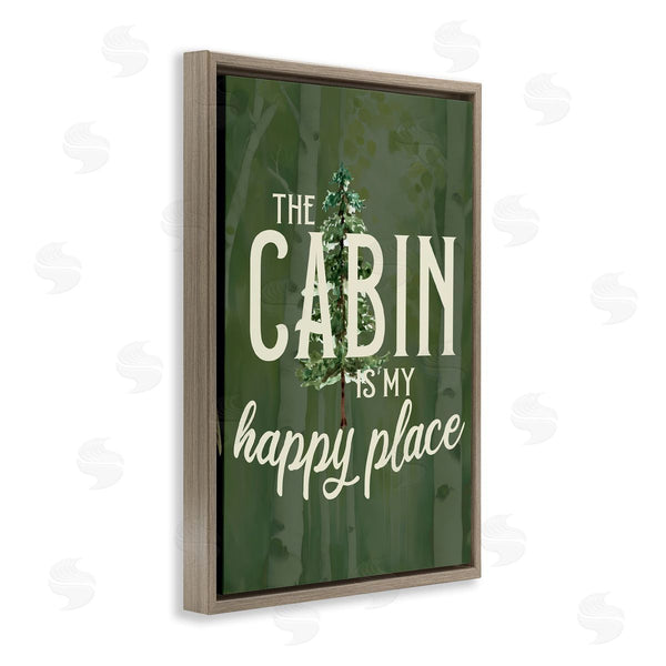 Stupell Industries Kim Allen | Cabin Is Happy Places Green