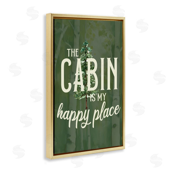 Stupell Industries Kim Allen | Cabin Is Happy Places Green