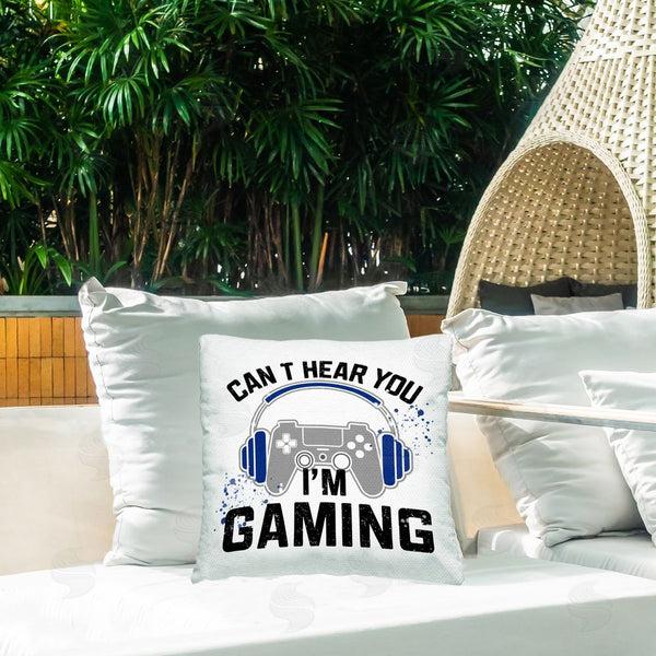 Stupell Industries Kim Allen | Can't Hear Gaming Printed Throw Pillow
