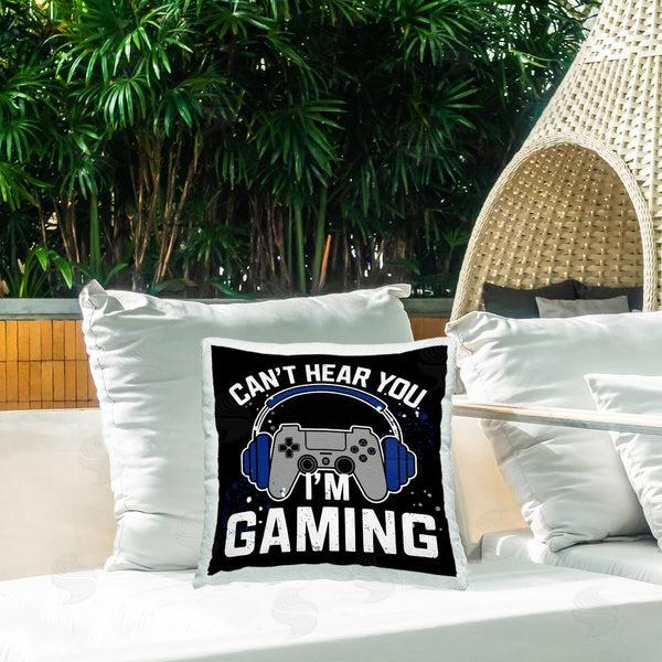 Stupell Industries Kim Allen | Can't Hear You Gaming Printed Throw Pillow