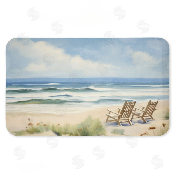 stupell industries Kim Allen | Chair View on Serene Beach Anti-Fatigue Mat