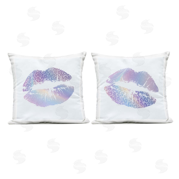Stupell Industries Kim Allen | Cheetah Pattern Pastel Lipstick Printed Throw Pillow Set