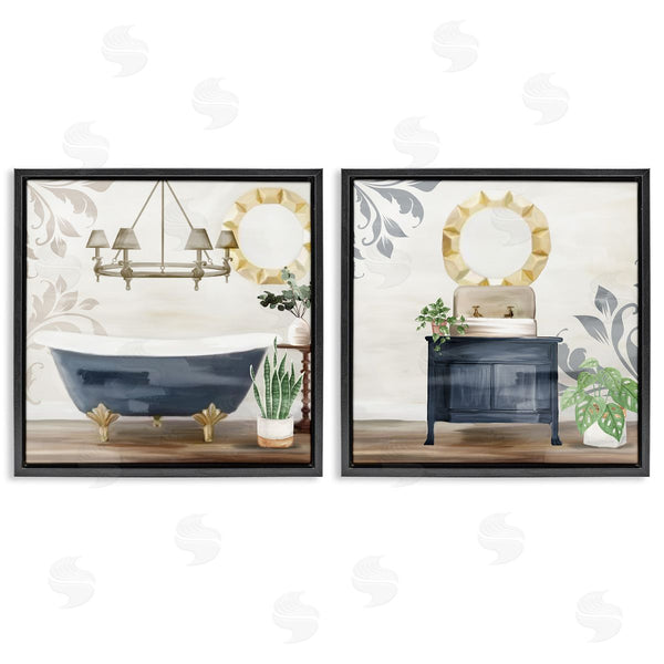 Stupell Industries Kim Allen | Chic Bathroom Interior Still Life