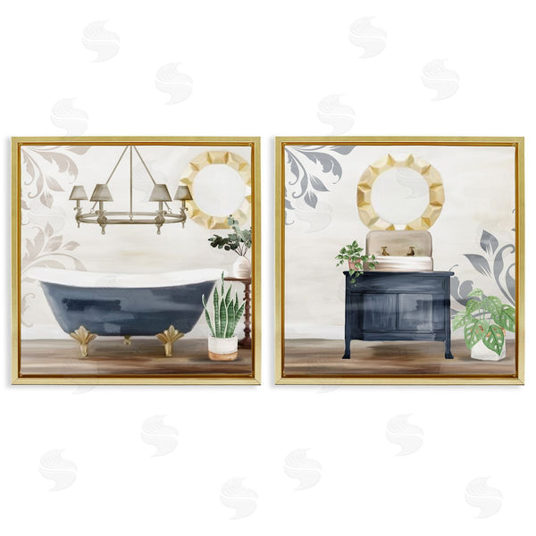 Stupell Industries Kim Allen | Chic Bathroom Interior Still Life