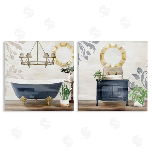 stupell industries Kim Allen | Chic Bathroom Interior Still Life