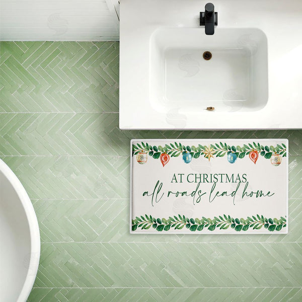 Stupell Industries Kim Allen | Christmas Roads Lead Home Plush Bath Mat